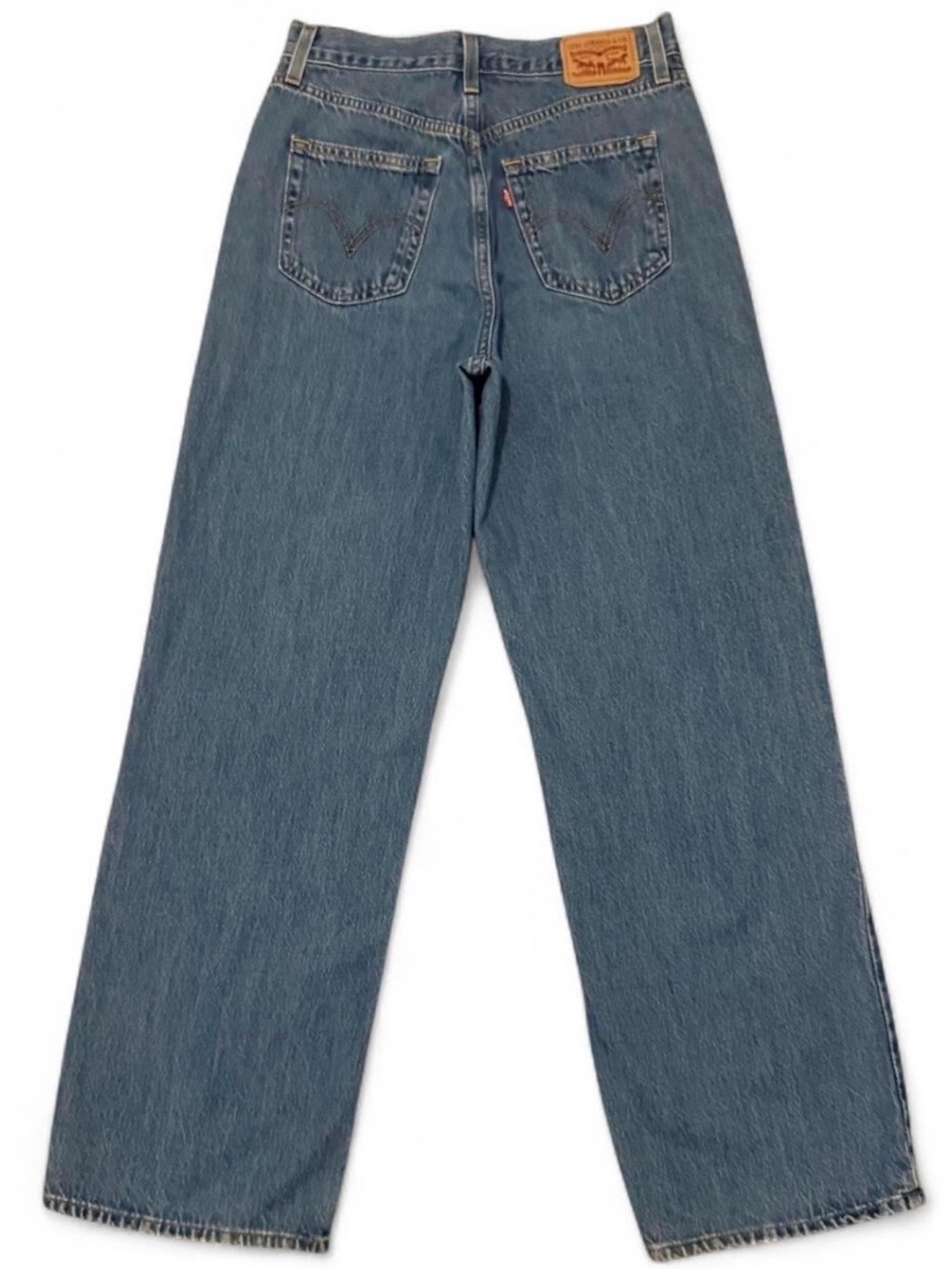 Levis blue high waisted straight jeans